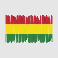 Bolivia Flag Brush vector