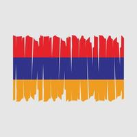 Armenia Flag Brush vector