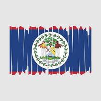 Belize Flag Brush vector