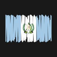 cepillo de bandera de guatemala vector