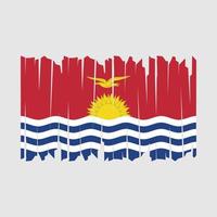 Kiribati Flag Brush vector