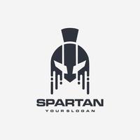 Vector sign. Spartan helmet.