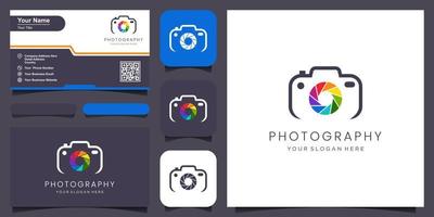 Abstract camera logo.Camera icon design silhouette in vector format