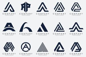 Letter A logo icon design template. vector