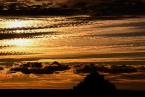 Colourful sunset sky photo