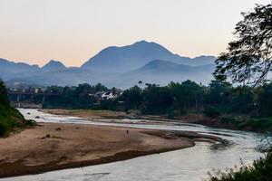 Scenic mountain landscape photo