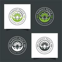 People creative template. Community and family logo element. vector