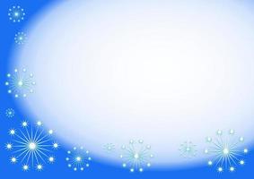 Blue Winter Snowflake Page Background vector