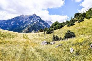 Scenic mountain landscape photo