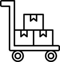 Factory Trolley vector icon