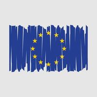 European Flag Brush vector