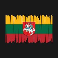 Lithuania Flag Brush vector