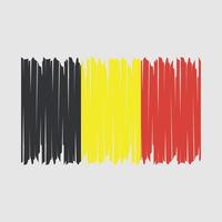 Belgium Flag Brush vector