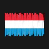 Luxembourg Flag Brush vector