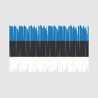 Estonia Flag Brush vector