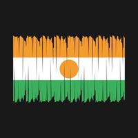 Niger Flag Brush vector