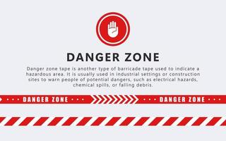 Red warning tapes danger zone. Marking tape. Barrier tape. Caution tapes. Vector scalable graphics