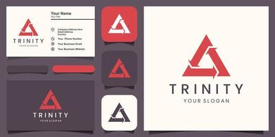 Trinity Icon Vector Logo Template Illustration Design.