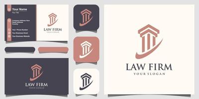 Pillar Vector Icon. Law Office Logo Template