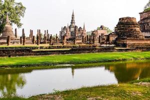 Ancient Buddhist temple in Asia photo