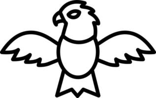 icono de vector de águila