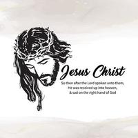 vector ilustración de Jesús Cristo. adecuado para póster, pegatina, tarjeta, libro, cubrir, etc