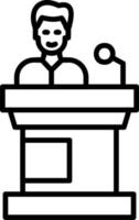 Speech vector icon