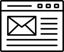 icono de vector de correo electrónico