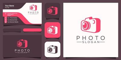 Logo template photography studio, photographer, photo. Company, brand, branding, corporate, identity vector
