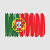 Portugal Flag Brush vector