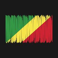 Congo Flag Brush vector