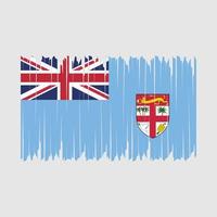 cepillo de la bandera de fiyi vector