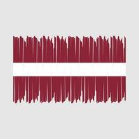 Latvia Flag Brush vector