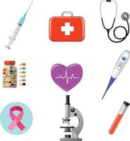 Medicine Vector Icons Set.