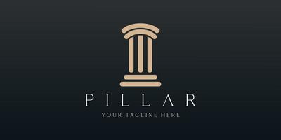 pillar vector logo and symbol template design