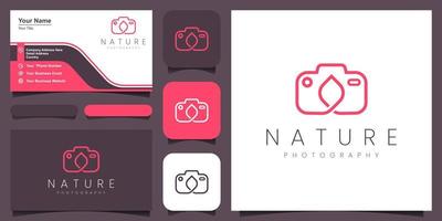 fotografía naturaleza logo, diseño vector sencillo elegante moderno estilo.