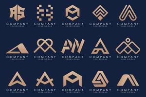 Letter A logo icon design template. vector