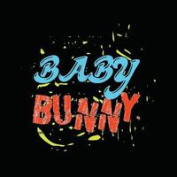 bebé conejo de pascua vector camiseta diseño. Pascua de Resurrección camiseta diseño. lata ser usado para impresión tazas, pegatina diseños, saludo tarjetas, carteles, bolsas, y camisetas
