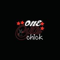 One cute chick vector t-shirt design. Easter t-shirt design. Can be used for Print mugs, sticker designs, greeting cards, posters, bags, and t-shirts