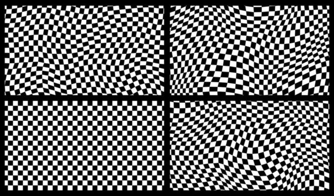 Groovy retro pattern background in psychedelic checkered backdrop style. A chessboard in a minimalist abstract design with a 60s 70s aesthetic vibe. hippie style y2k. funky print vector illustration