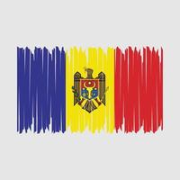 Moldova Flag Brush vector