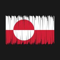 cepillo de la bandera de Groenlandia vector