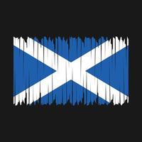 cepillo de la bandera de escocia vector