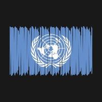 United Nations Flag Brush vector