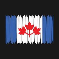 Canada Flag Brush vector