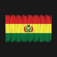 cepillo de bandera de bolivia vector