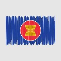 Asean Flag Brush vector