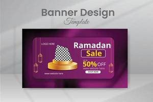 Social Media Banner Post Template vector