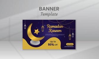 Social Media Banner Post Template vector