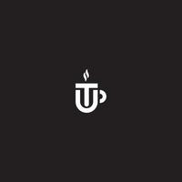 letter ut logo template background vector